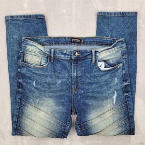 Southpole Jeans Men 36x30 Blue Denim Straight Faded Washed Rap Vintage Y2K Adult